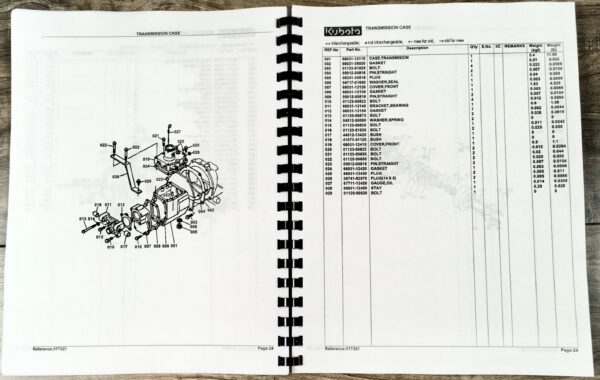 Kubota G3200 Tractor Parts Assembly Manual Catalog Exploded Views Numbers - Image 6
