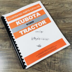 Kubota G3200 Tractor Parts Assembly Manual Catalog Exploded Views Numbers