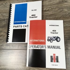 International Harvester 464 Tractor Operators Owners Manual Parts Catalog