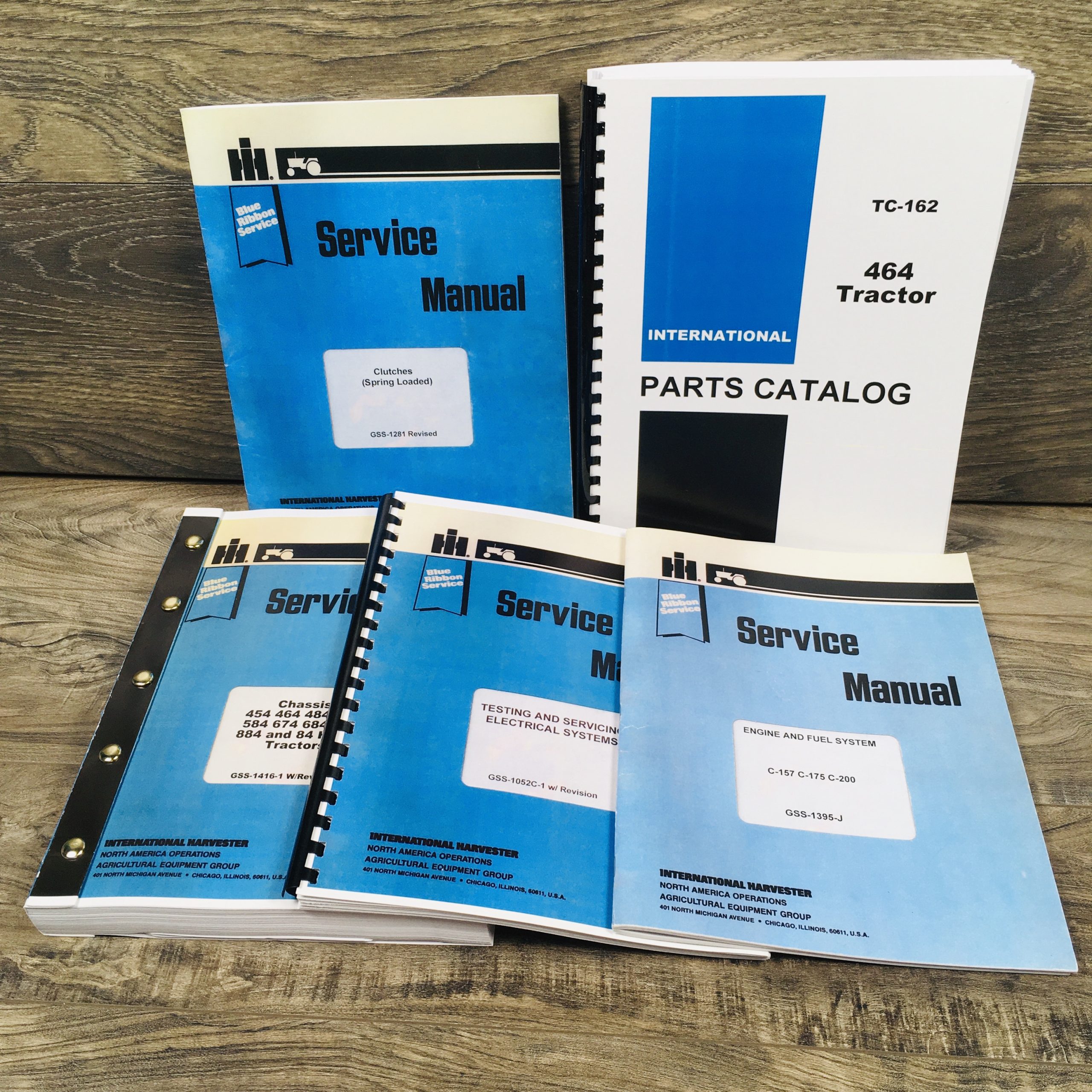 International 464 Gas Tractor Service Repair Shop Manual Parts Catalog Set