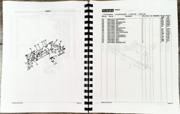 Kubota G3200 Tractor Operators Owners Manual Parts Catalog Set Assembly Book - Image 5