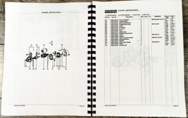Kubota G3200 Tractor Operators Owners Manual Parts Catalog Set Assembly Book - Image 7