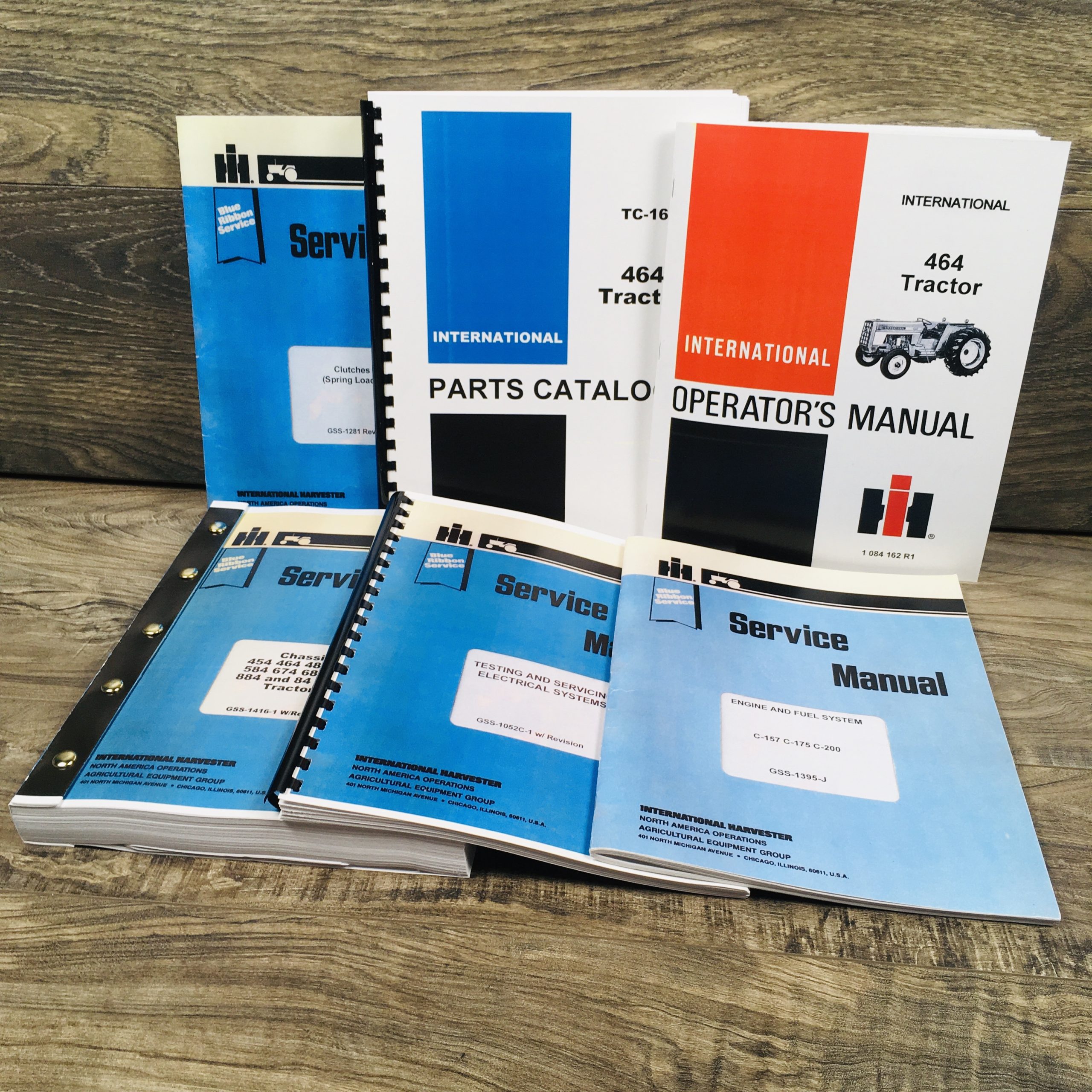 International 464 Gas Tractor Service Parts Operators Manual Engine Chassis Set
