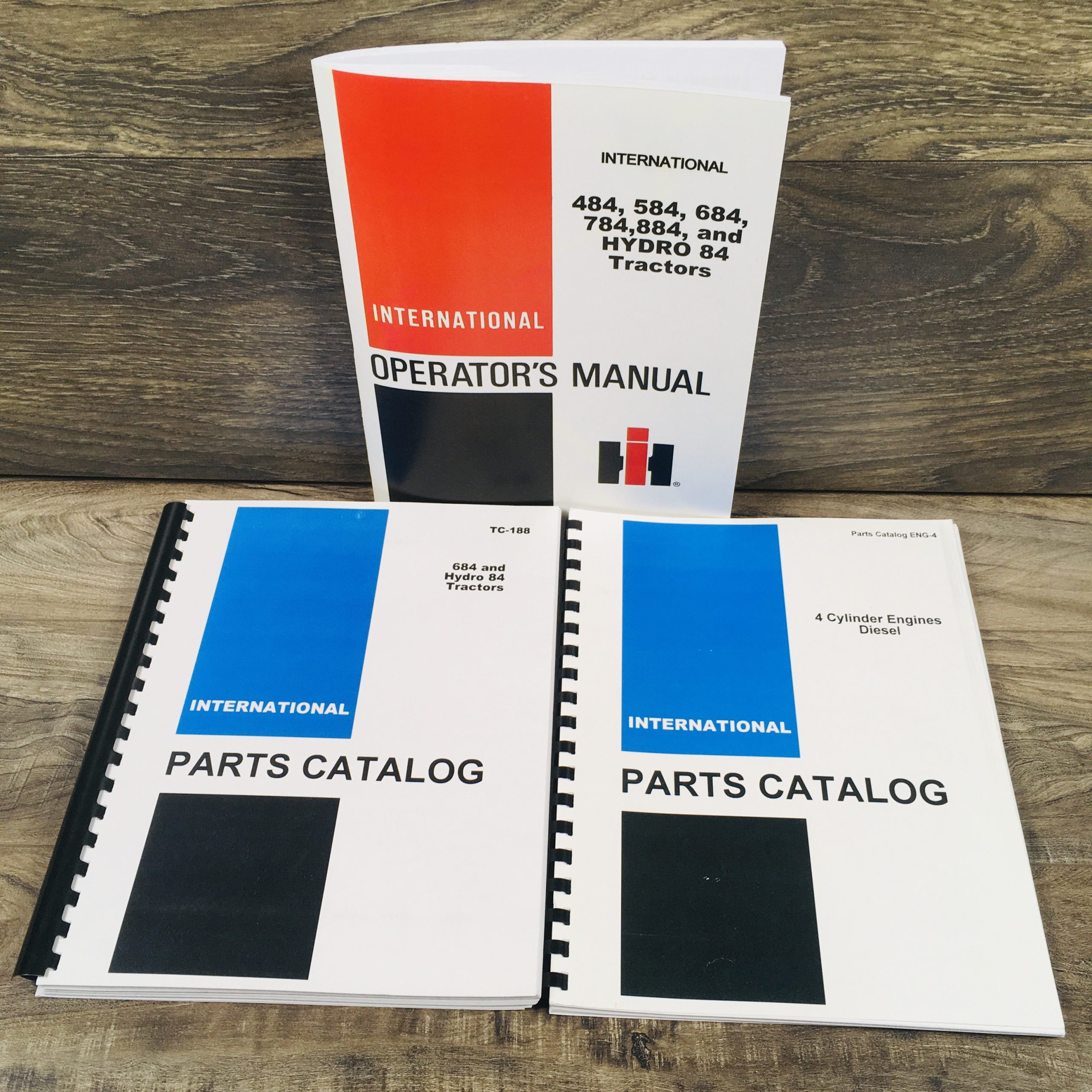 Farmall International 684 Tractor Parts Operators Manual Set Catalog Owners Book