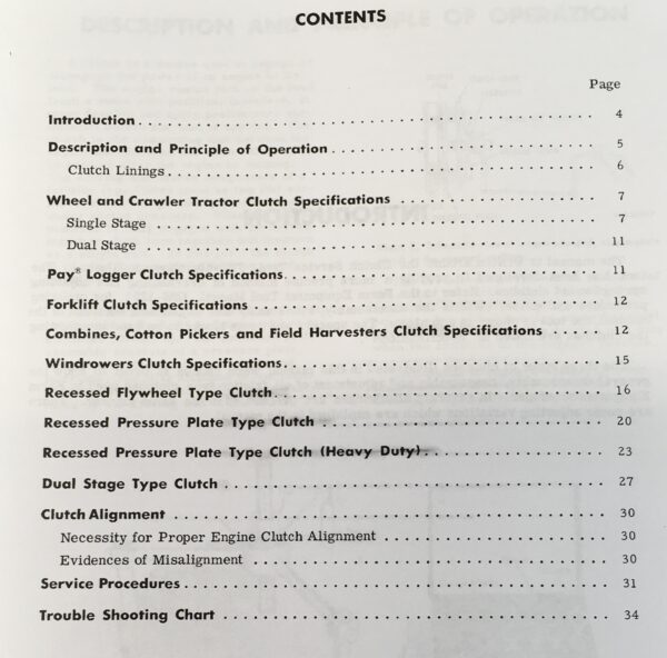 International Ih Clutch Clutches Spring Loaded Service Repair Manual Gss-1281 - Image 2
