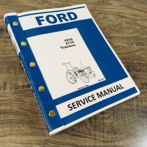 Ford 1910 2110 Compact Tractors Service Repair Shop Manual New Print Technical