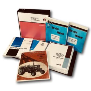 Farmall International 656 Diesel Tractor Service Parts Operators 6 Manual Set D282