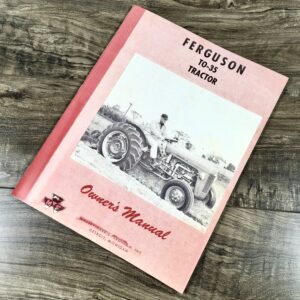 Ferguson To35 To 35 Gas Tractor Operators Owners Manual Continental Z-134 Massey