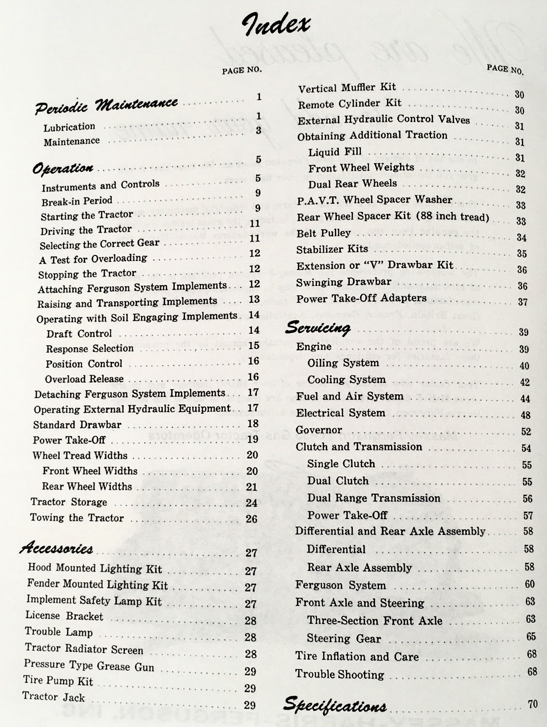 Massey Ferguson To35 Gas Tractor Operators Parts Manual Catalog Set To-35 - Image 2