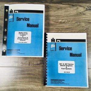 International 175B Crawler Tractor Loader Service Manual Set Repair Shop Book IH
