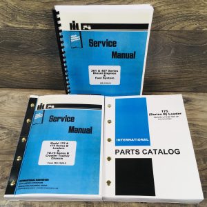 International 175B Crawler Loader Service Parts Manual Set Repair Shop Catalog