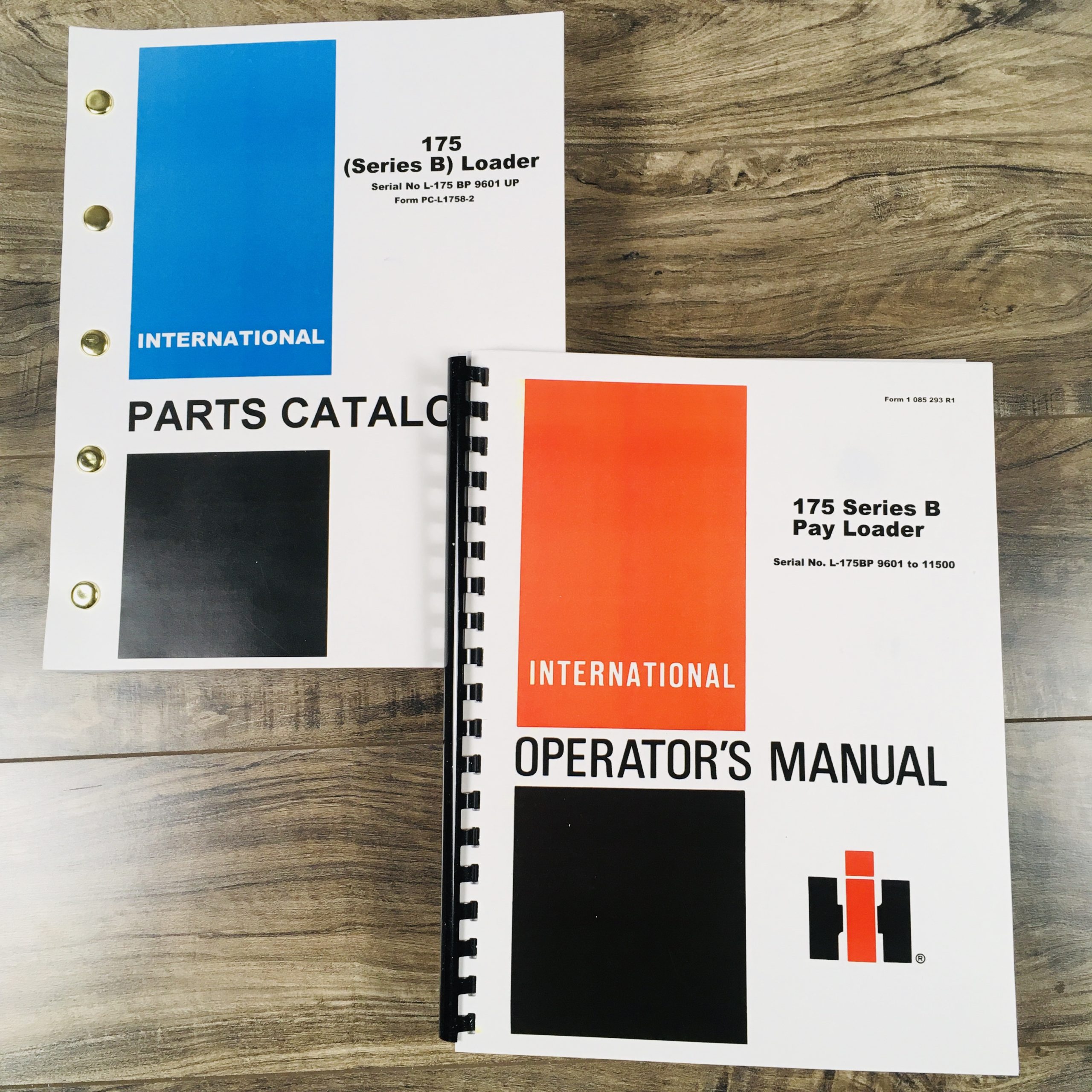 International 175B Crawler Loader Tractor Operators Parts Manual Catalog Set 175