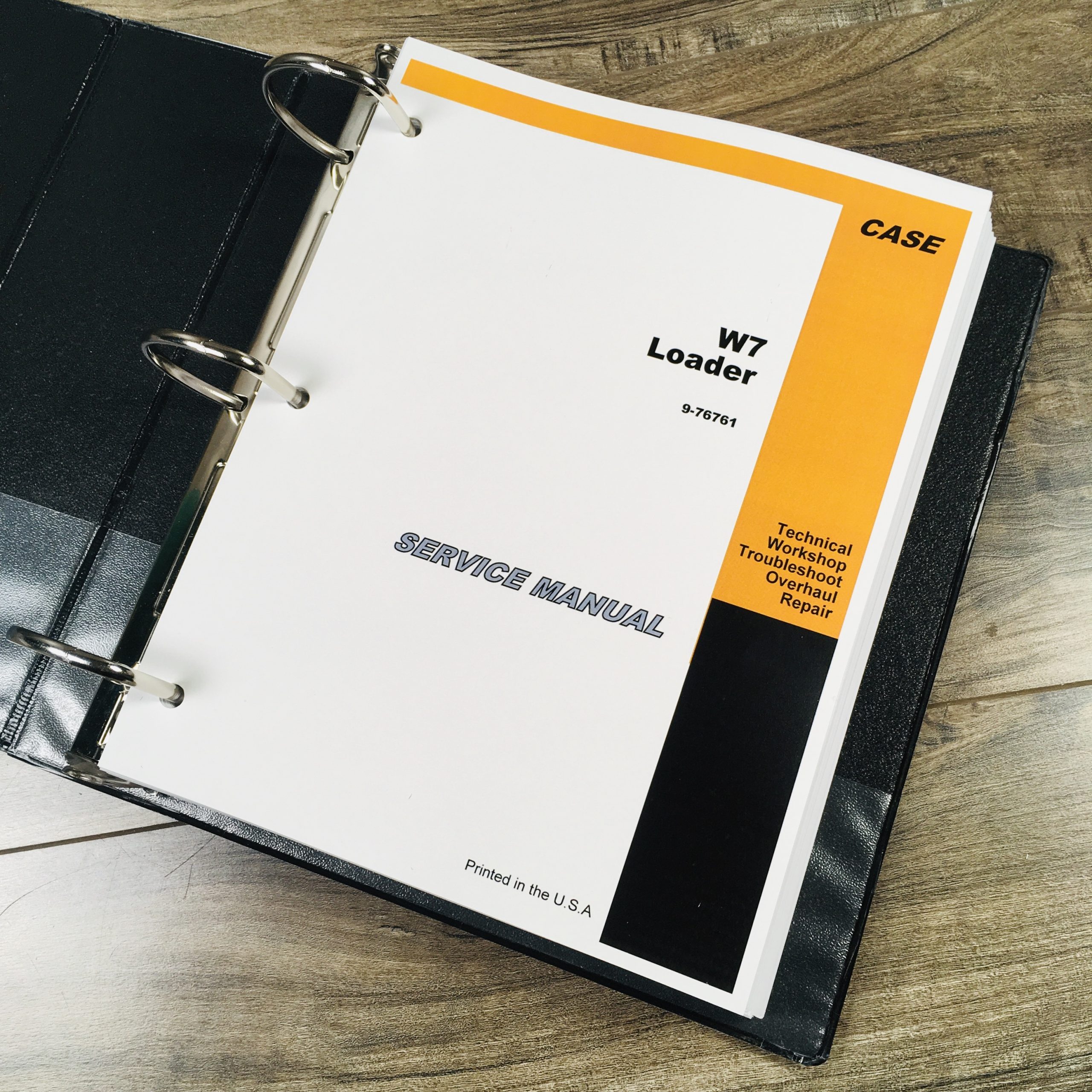 Case W7 4X4 4Wd Wheel Loader Backhoe Service Repair Manual Technical Shop Book - Image 2