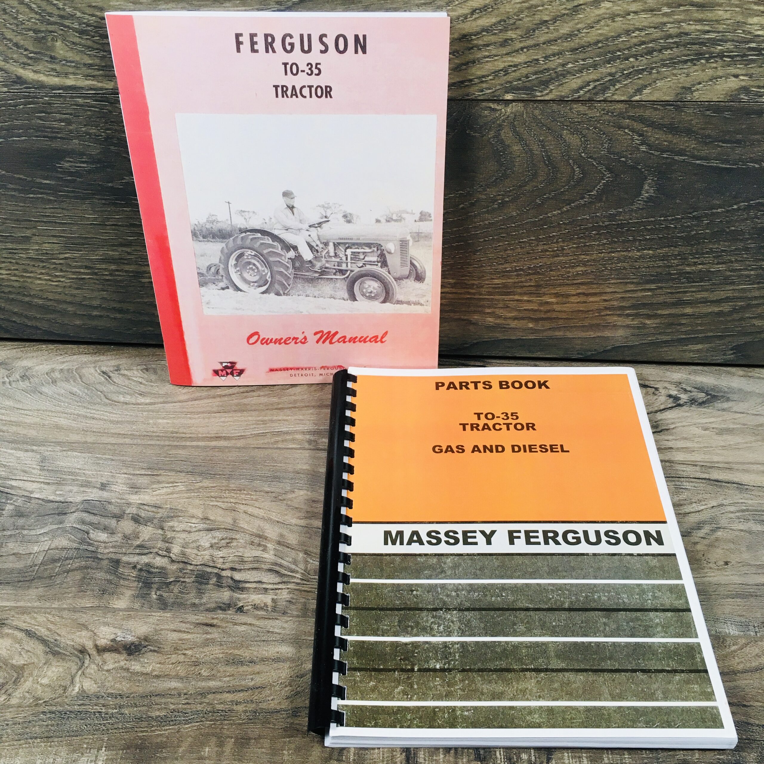 Massey Ferguson To35 Gas Tractor Operators Parts Manual Catalog Set To-35