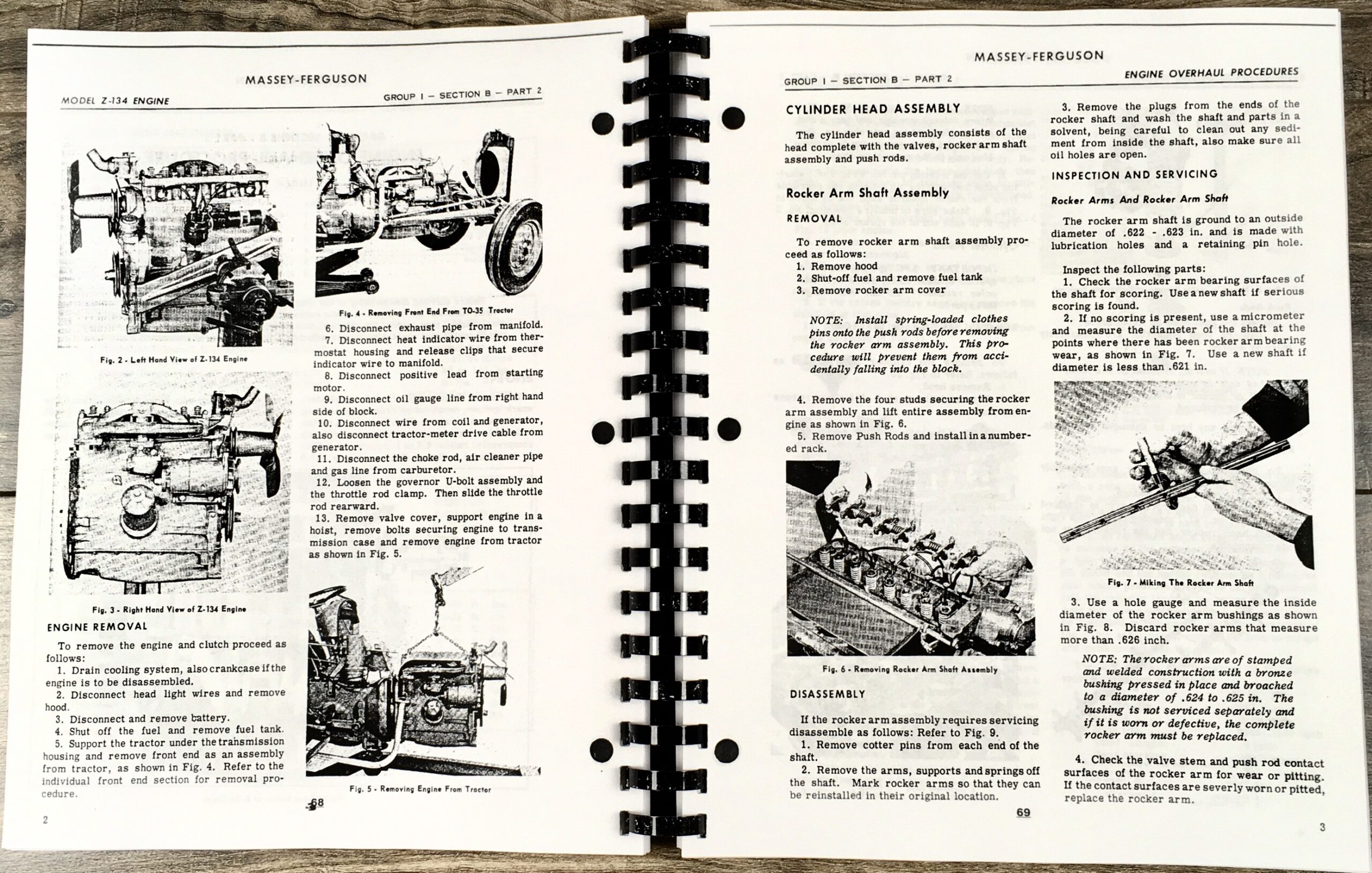 Set Massey Ferguson Mf-35 Diesel Tractor Service Operator Parts Manual Repair - Image 16