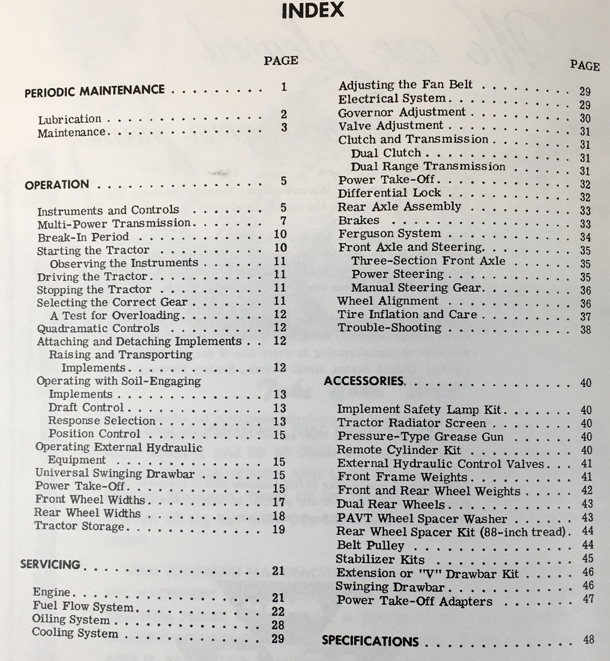 Set Massey Ferguson Mf-35 Diesel Tractor Service Operator Parts Manual Repair - Image 8