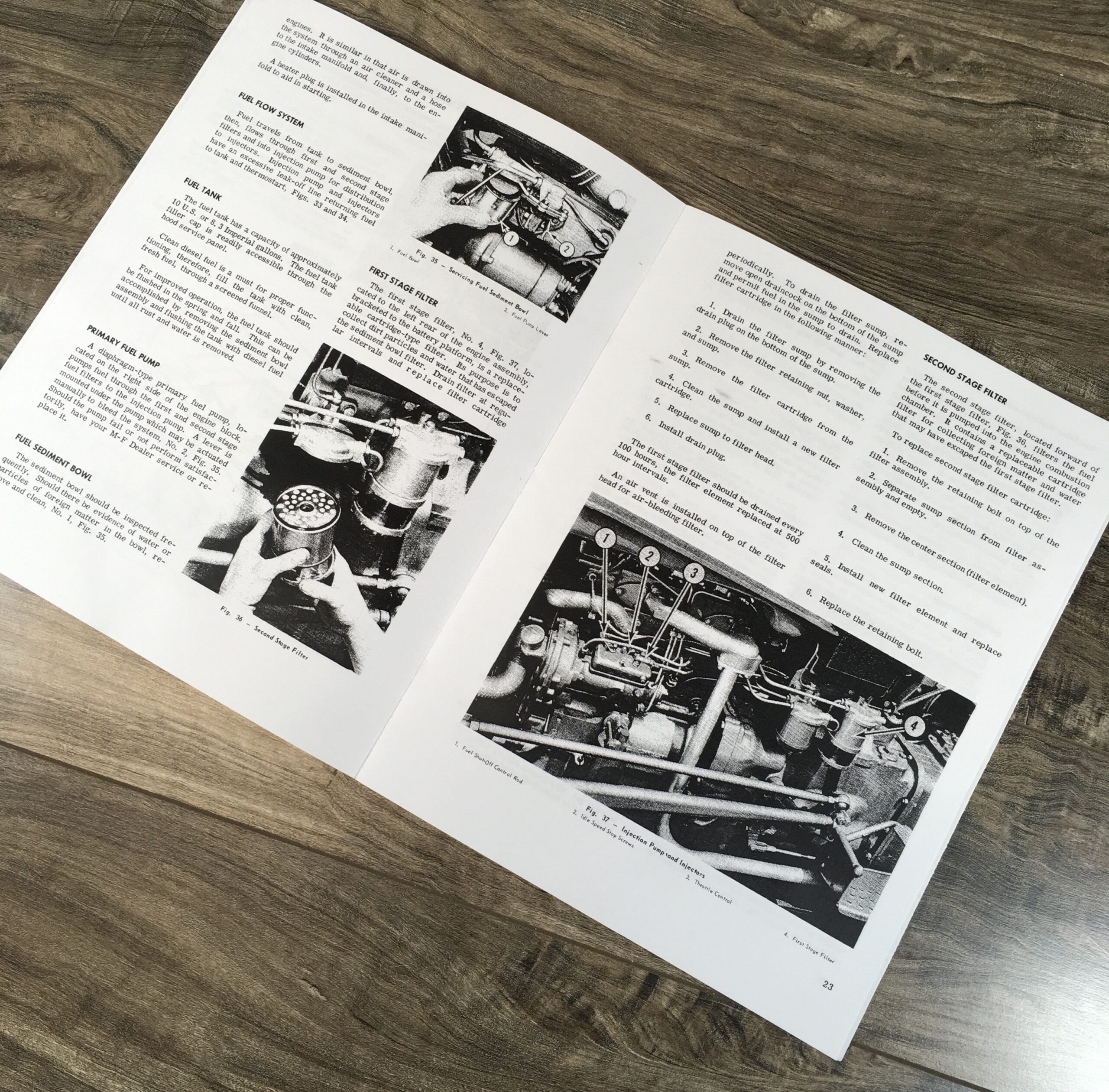 Set Massey Ferguson Mf-35 Diesel Tractor Service Operator Parts Manual Repair - Image 23