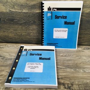 Farmall International 274 Offset and 284 Compact Tractor Service Manual Set Repair