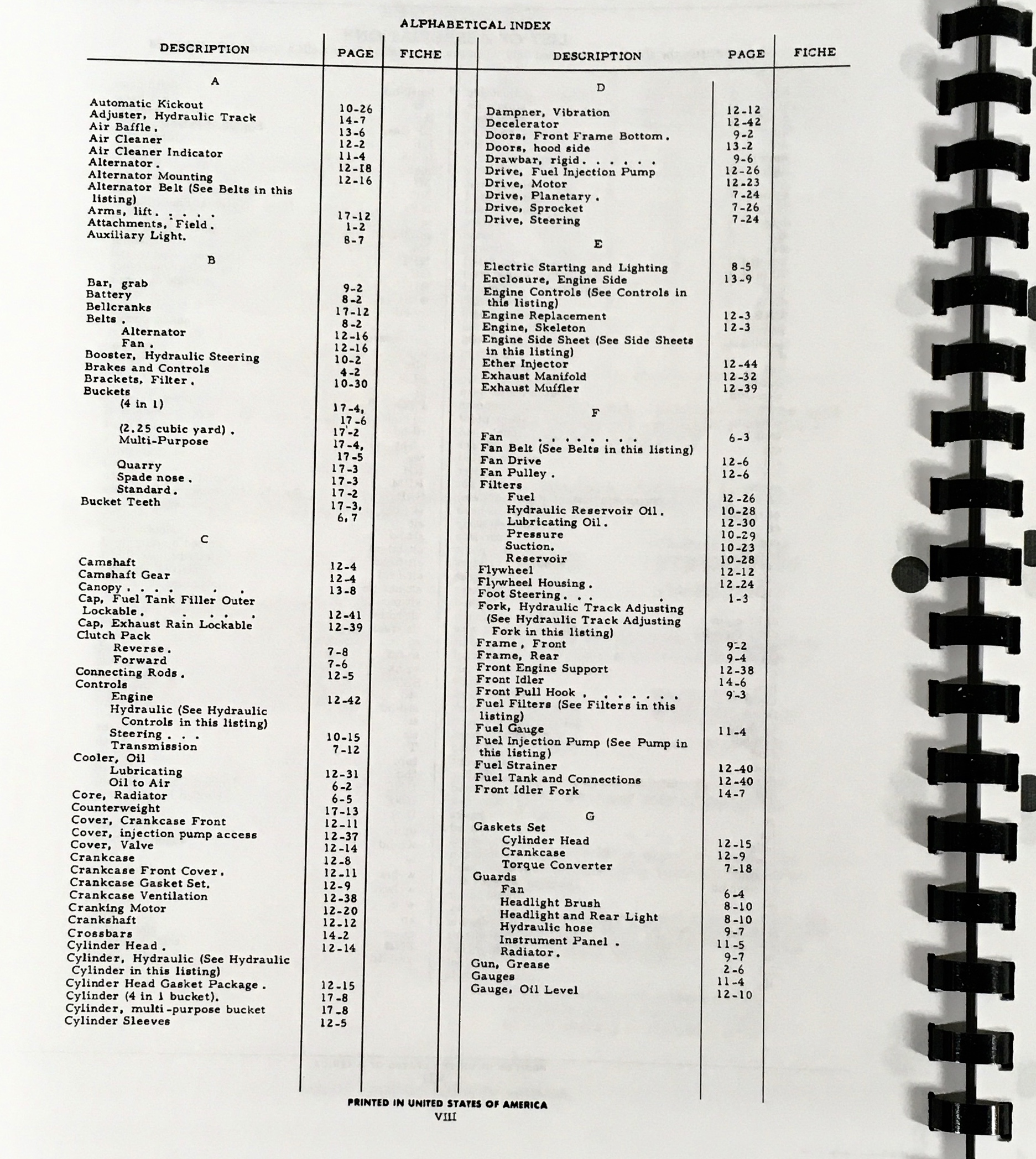 International Ih 175 Series C Loader Parts Assembly Manual Catalog Numbers 175C - Image 2