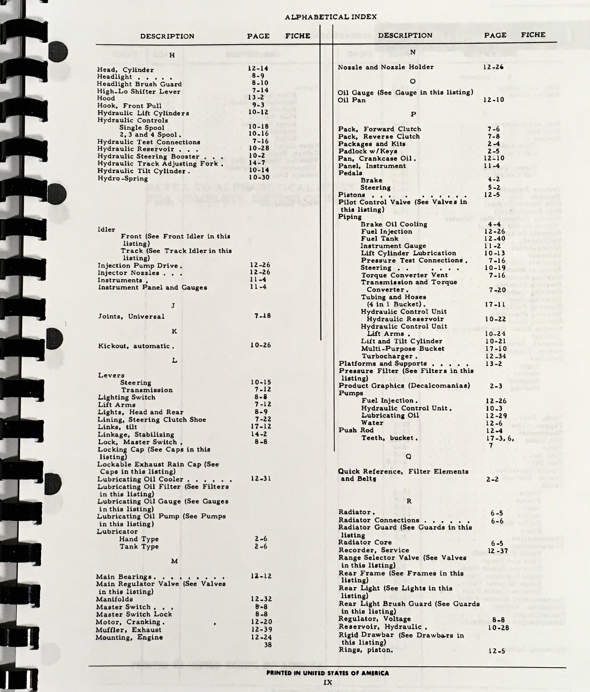 International Ih 175 Series C Loader Parts Assembly Manual Catalog Numbers 175C - Image 3