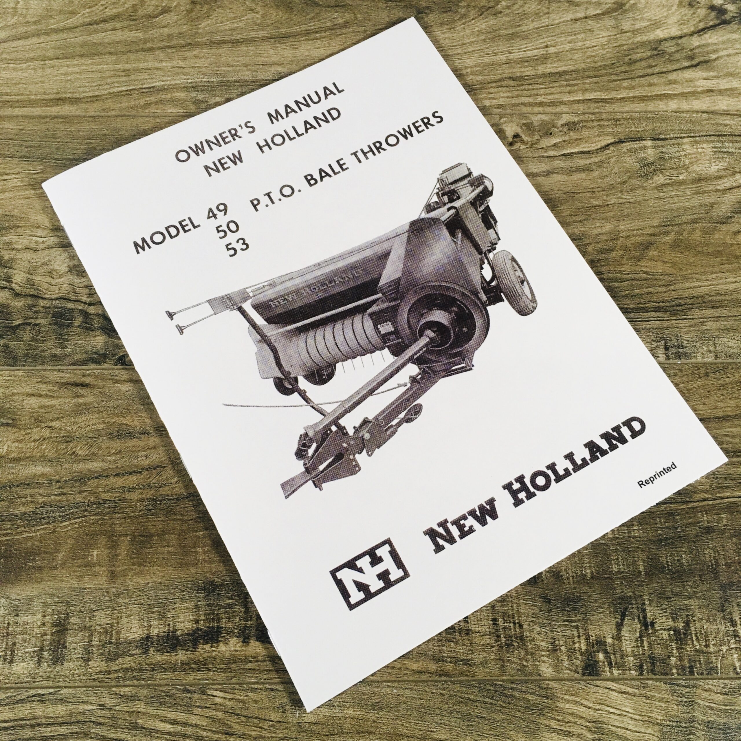 New Holland 49 50 53 Bale Thrower Operators Manual Owners Book Maintenance