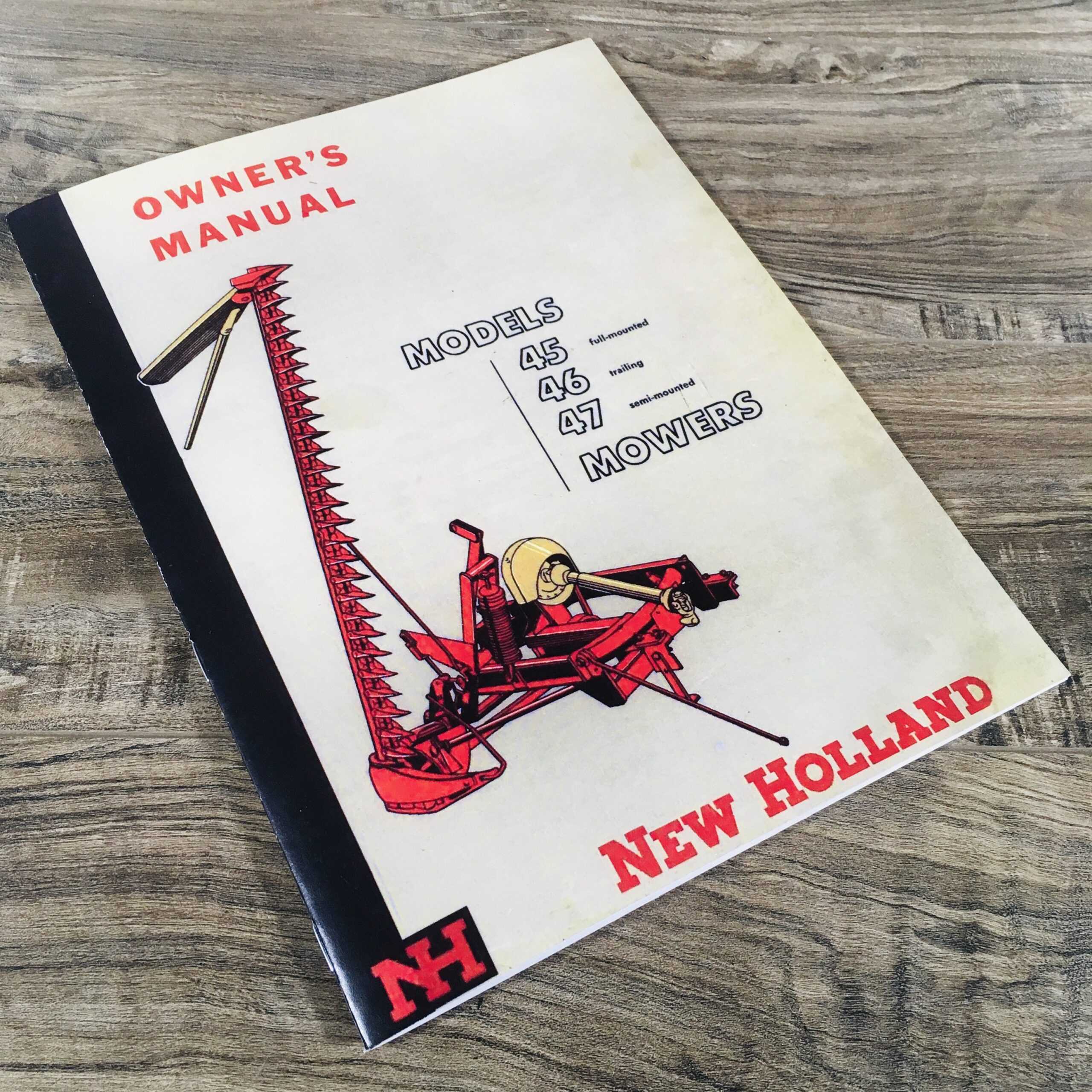 New Holland 45 46 47 Mower Owner Operators Manual Maintenance Controls