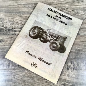 Massey Ferguson Mf-50 Tractor Owners Operators Manual Maintenance Gas Diesel