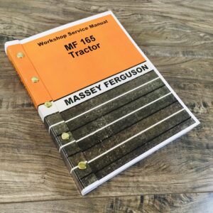 Massey Ferguson Mf 165 Tractor Service Manual Technical Repair Shop Workshop