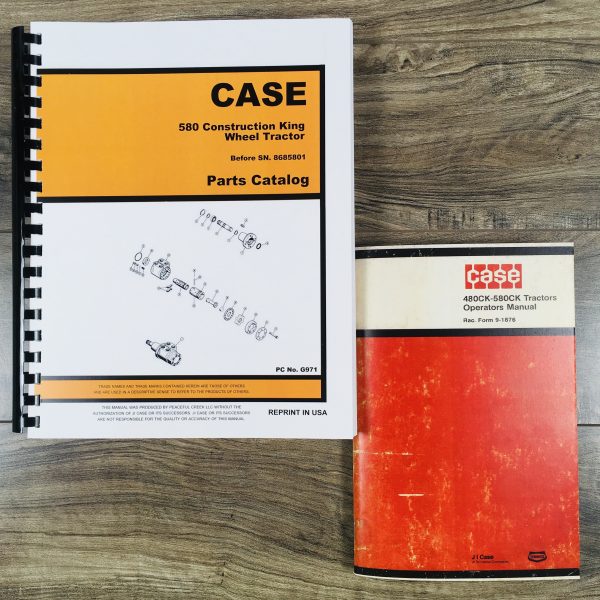 Case 580Ck 580 Construction King Wheel Tractor Operators Manual Parts -8685801