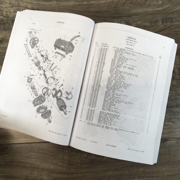 Massey Ferguson Mf 65 Tractor Parts Catalog Manual Book Exploded View - Image 11