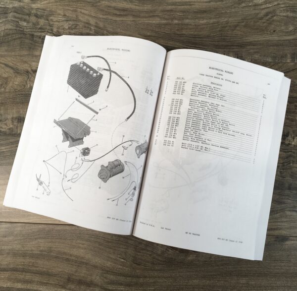 Massey Ferguson Mf 65 Tractor Parts Catalog Manual Book Exploded View - Image 9