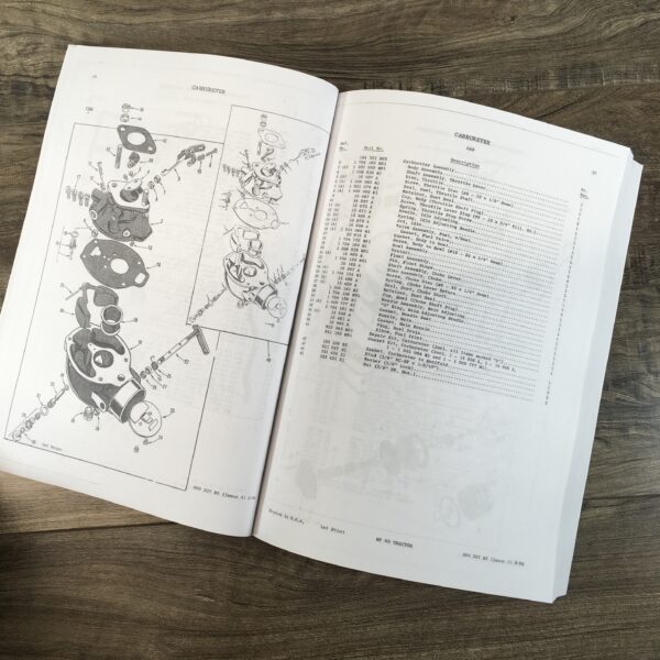 Massey Ferguson Mf 65 Tractor Parts Catalog Manual Book Exploded View - Image 10
