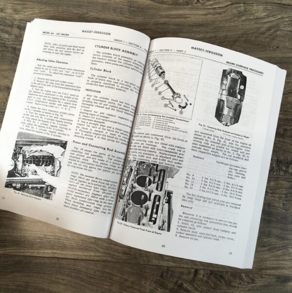Massey Ferguson Mf 65 Tractor Service Manual Technical Repair Shop Workshop - Image 6
