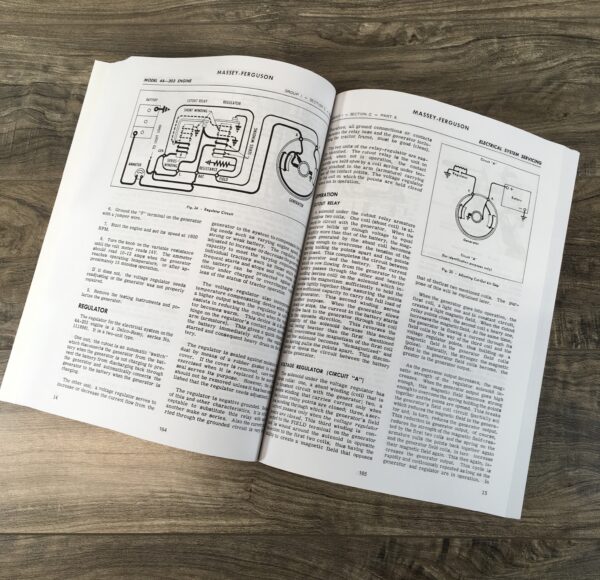Massey Ferguson Mf 65 Tractor Service Manual Technical Repair Shop Workshop - Image 7