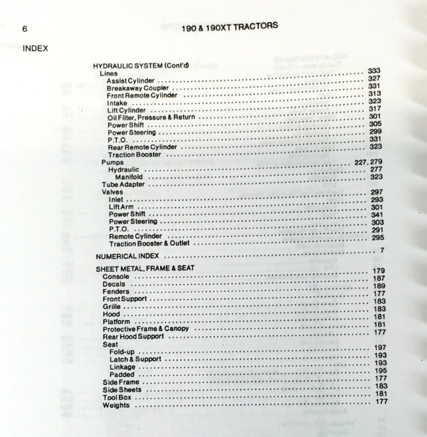 Allis Chalmers 190 190Xt Tractor Parts Operators Manual Book Set Prior to 23001 - Image 5