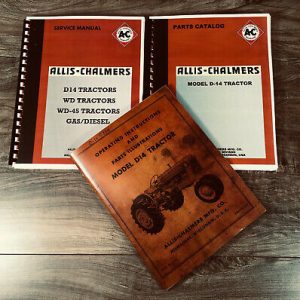 Set Allis Chalmers D14 Tractor Service Parts Owner Manual Technical Operator