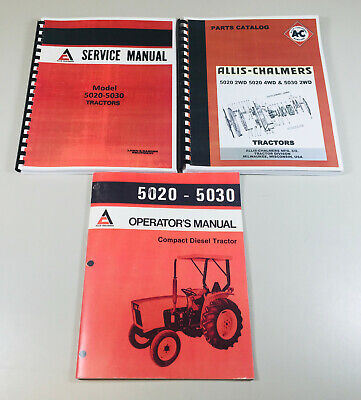 Allis Chalmers 5020 5030 Tractor Service & Operator Manual Set – 514 Pages, Heavy Duty Shop Quality