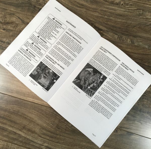 Hesston 8500 Windrower Operators Manual Owners Book Maintenance Adjustments Lube - Image 6
