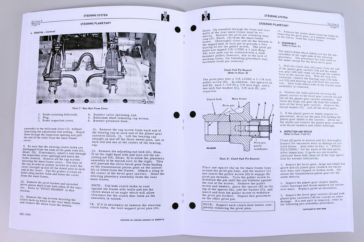 International TD15B Crawler Loader Tractor Service Repair Manual – Peaceful Creek Print