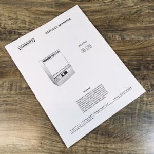 Hobart WM Series WM-5H ML-33328 Dishwashers Service Manual Repair Shop Workshop