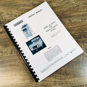 Hobart DK831 DK91 & DK93 Fryers Service Manual Workshop Shop Repair Book