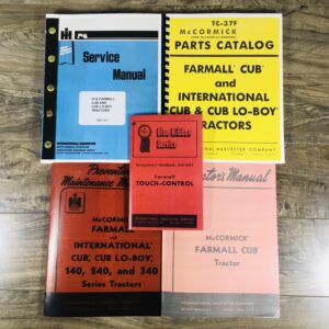 Farmall Cub Ih Tractor Manual Set Operators Service Repair Maintenance Parts