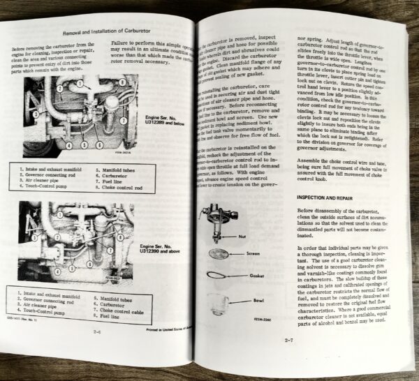 Farmall International Cub & Cub Lo-Boy Tractor Service Manual Parts Catalog Ih - Image 9