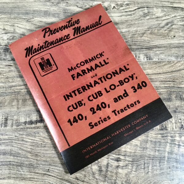 Farmall Cub Ih Tractor Manual Set Operators Service Repair Maintenance Parts - Image 25