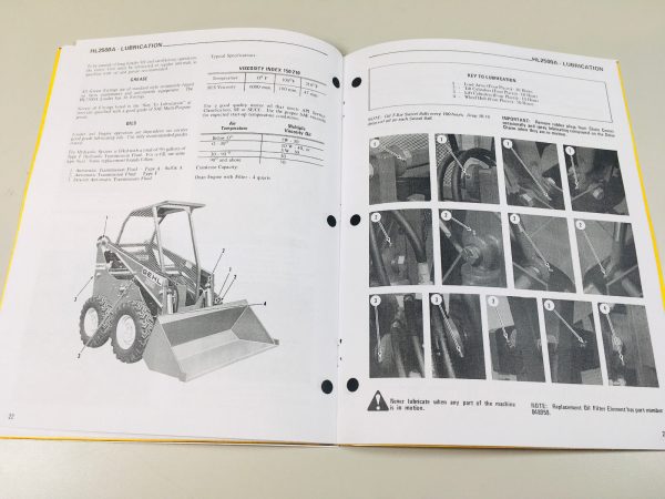 Gehl Hl 2500A Skidsteer Loader Owner Operators Manual Maintenance - Image 4