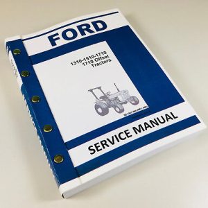 Ford 1310 1510 1710 Compact 1710 Offset Tractor Service Repair Shop Manual Book