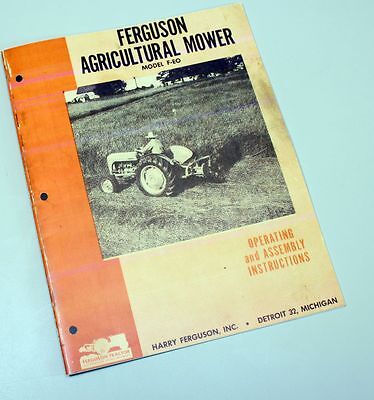 thumbnail image 2 of Massey Ferguson No. 31 Rear Mounted Mower Bar – Sickle Owners Operators Manual (Reproduction) 2 of 6