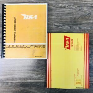 Bsa 500 650 A65 Lightning Service Repair Parts Manuals Unit Construction Twins