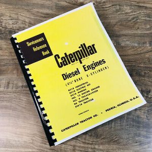 Engine Service Manual For Caterpillar D318 Industrial Crawler Tractor Book