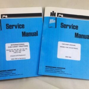 Cub Cadet Garden Tractor 86 108 109 128 Repair Kohler Service Manual Lawn Mower